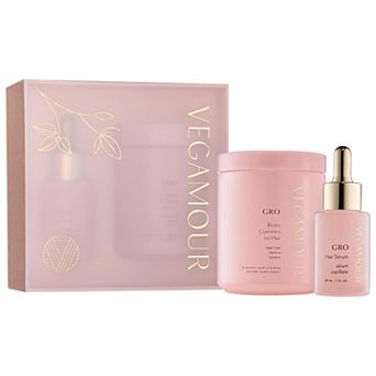 Vegamour GRO Hair Serum & Biotin Gummies Set for Thinning Hair