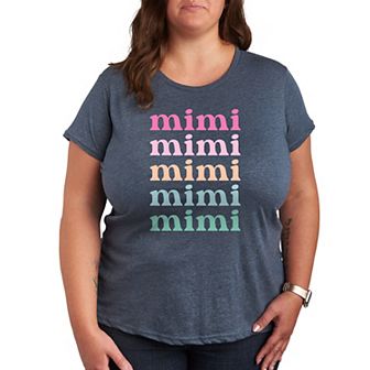 Plus Colorful Stacked Mimi Graphic Tee