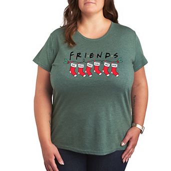 Plus Friends Christmas Stockings Graphic Tee