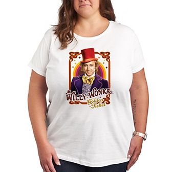 Plus Willy Wonka and the Chocolate Factory Willy Wonka Frame Graphic Tee