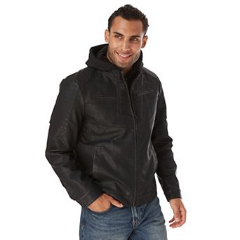Big & Tall Apt. 9® Faux Leather Moto Jacket