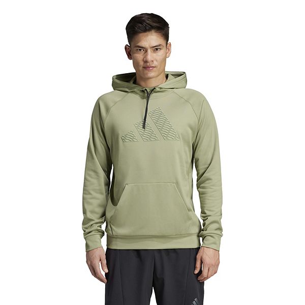 Men's adidas Game and Go Training Big Logo Hoodie - Tent Green (M)
