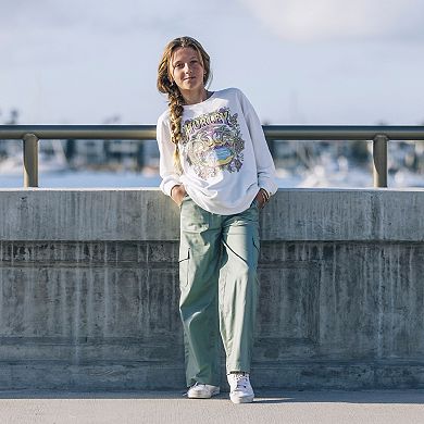 Girls 7-16 Hurley Wide Leg Cargo Pants