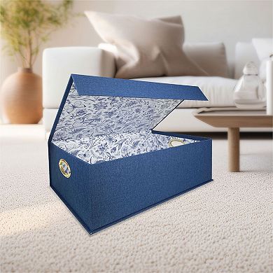 Belle Maison Linen Flip Top Box