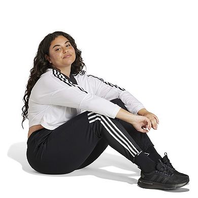 Plus Size adidas Sereno 3-Stripes Slim Tapered Sportswear Pants