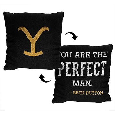 Yellowstone Perfect Man Double Sided Jacquard Throw Pillow
