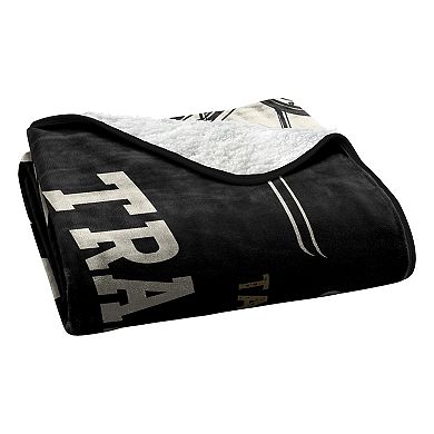 Yellowstone Train Station Silk Touch Sherpa Throw Blanket