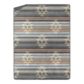 Yellowstone Western Ombre Silk Touch Sherpa Throw Blanket