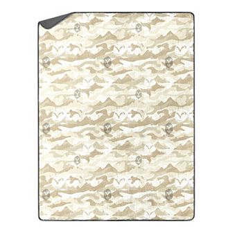 Yellowstone Camo Silk Touch Sherpa Throw Blanket