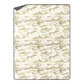 Yellowstone Camo Silk Touch Sherpa Throw Blanket