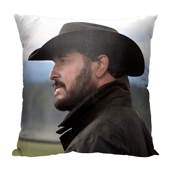 Yellowstone Rip Wheeler Printed Portrait Throw Pillow