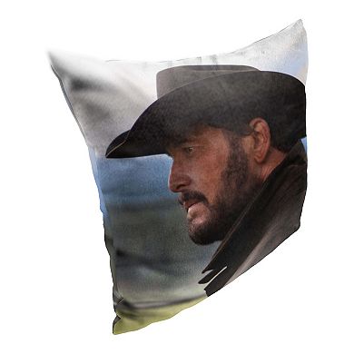 Yellowstone Rip Wheeler Printed Portrait Throw Pillow