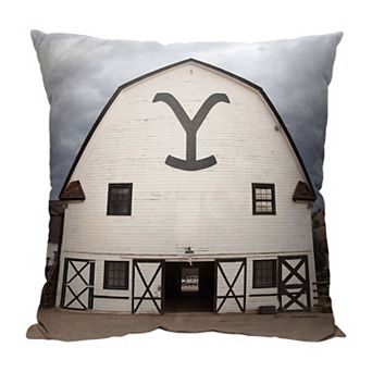 Yellowstone Dutton Family Ranch Barn Printed Decorative Throw Pillow