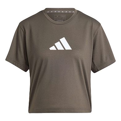Women's adidas Train Essentials Big Logo Performance Training Tee