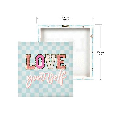 Love Yourself Patch Canvas Wall Art