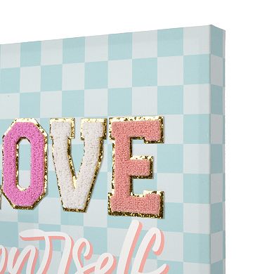 Love Yourself Patch Canvas Wall Art