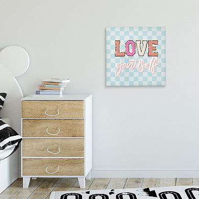 Love Yourself Patch Canvas Wall Art