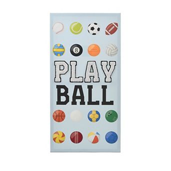 Play Ball Patch Canvas Wall Art
