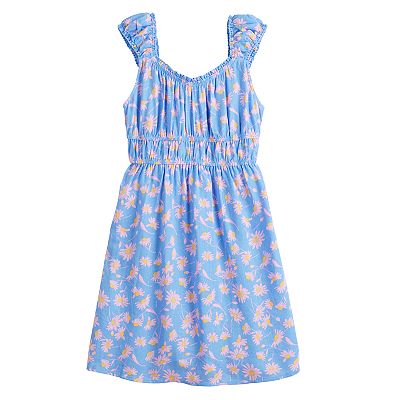 smocked empire waist dress Sakkas Batik Triangle Smocked Empire Waist Dress main image 0