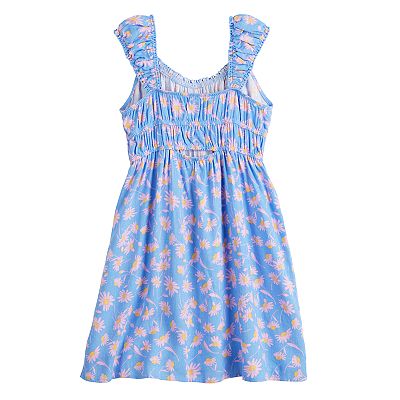 Girls eyeshadow V-Neck Smocked Empire Waist Dress