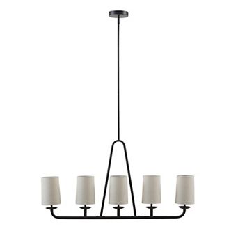 INK+IVY Serenitie 5-Light Linear Chandelier