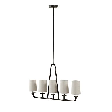 INK+IVY Serenitie 5-Light Linear Chandelier