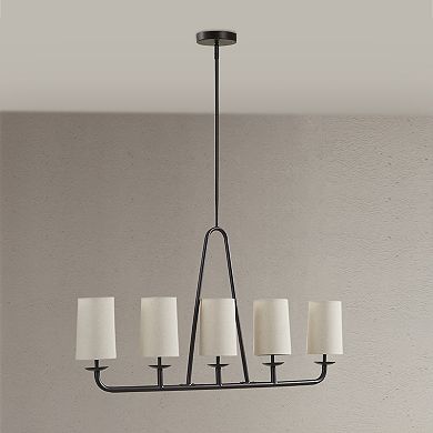 INK+IVY Serenitie 5-Light Linear Chandelier