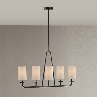 INK+IVY Serenitie 5-Light Linear Chandelier