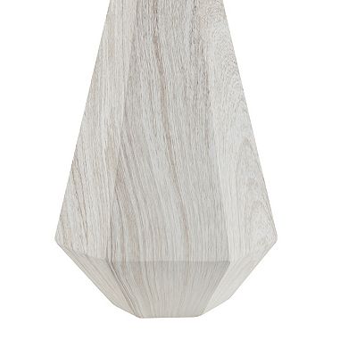 INK+IVY Flinn Resin Table Lamp with Faux Wood Texture