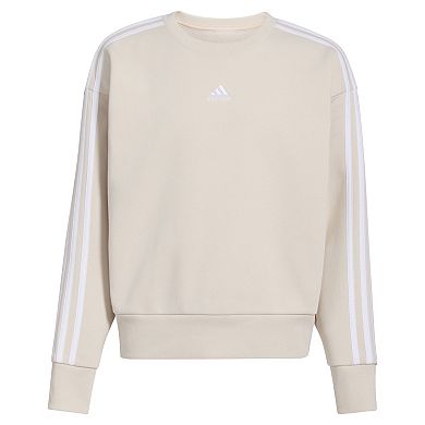 Girls 7-16 adidas Heather Fleece Crewneck Sweatshirt