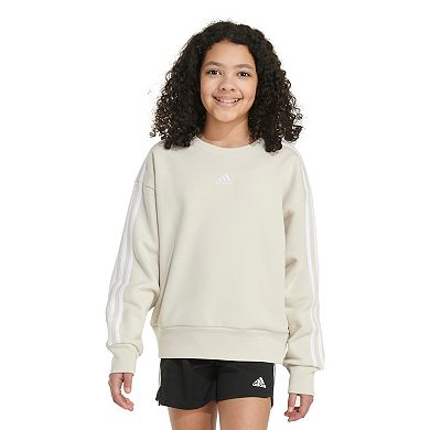 Girls 7-16 adidas Heather Fleece Crewneck Sweatshirt