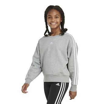 Girls 7-16 adidas Heather Fleece Crewneck Sweatshirt