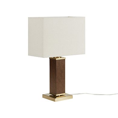 Martha Stewart Hawley Faux Leather Table Lamp