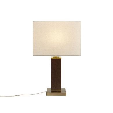 INK+IVY Hawley Faux Leather Table Lamp