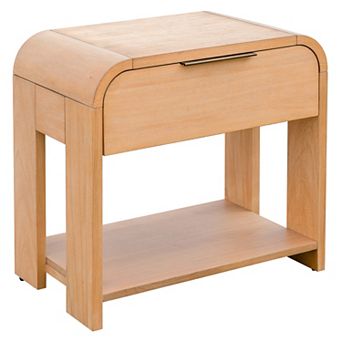 INK+IVY Jameson Modern One Drawer Waterfall Nightstand