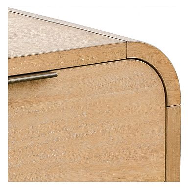 INK+IVY Jameson Modern One Drawer Waterfall Nightstand