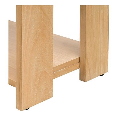 INK+IVY Jameson Modern One Drawer Waterfall Nightstand