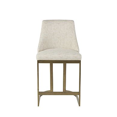 Madison Park Robertson 26-in. Upholstered Counter Stool with Metal Base