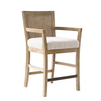 Madison Park Blaine Cane Back Counter Stool
