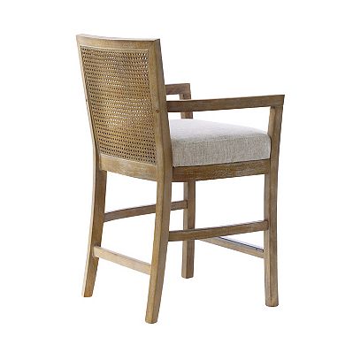 Madison Park Blaine Cane Back Counter Stool