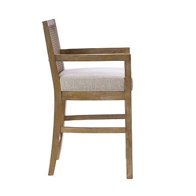 Madison Park Blaine Cane Back Counter Stool