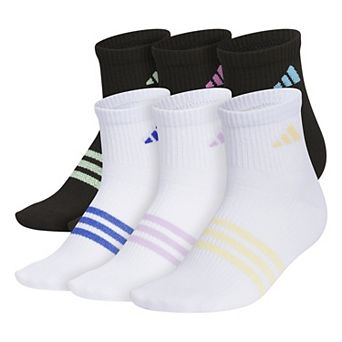Girl's adidas 6-Pack Superlite Quarter Socks