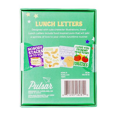 Pulsar Lunch Box Letters 36-Pack Inspirational Notes