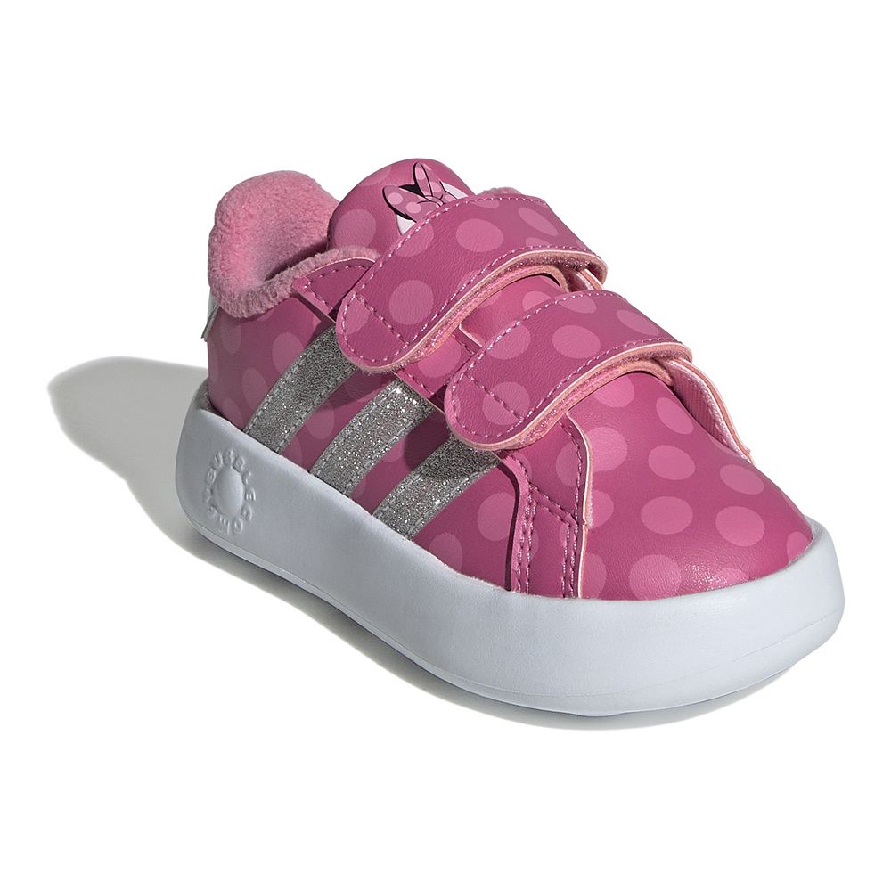 TODDLER GIRL'S 9 ADIDAS GRAND offers COURT MINNIE MOUSE SNEAKERS DISNEY SHOES 9K