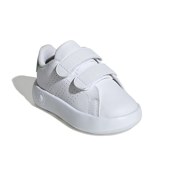 adidas Advantage Baby/Toddler Shoes - White Green (7 T)