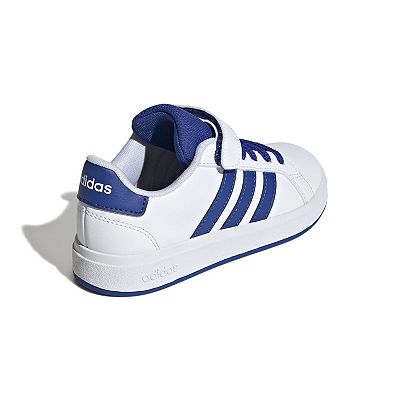 adidas gazelle silver green womens Grand Court Elastic Lace and Top Strap Shoes Cloud White / Core Black   Sportamore.com