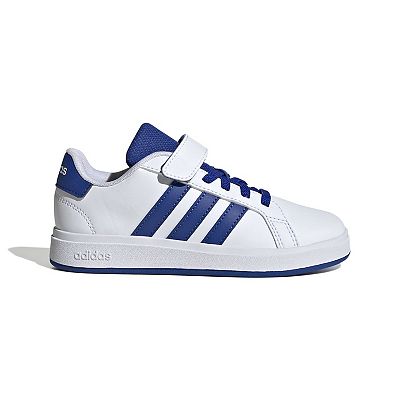 adidas gazelle silver green womens Adidas Grand Court 3.0 | Kids | Leo (White/Crystal Linen/Coffee) main image 1