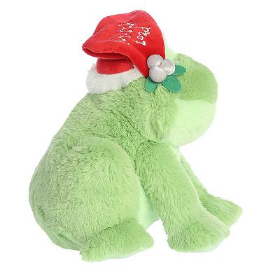 Aurora Small Green JUST SAYIN' 8" Mistle-Toad Festive Stuffed Animal