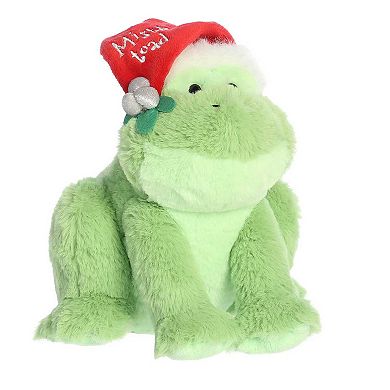 Aurora Small Green JUST SAYIN' 8" Mistle-Toad Festive Stuffed Animal