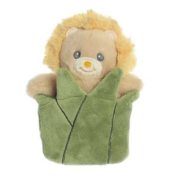 Ebba Small Yellow Pocket Peekers 5.5" Leo Lion Playful Baby Stuffed Animal